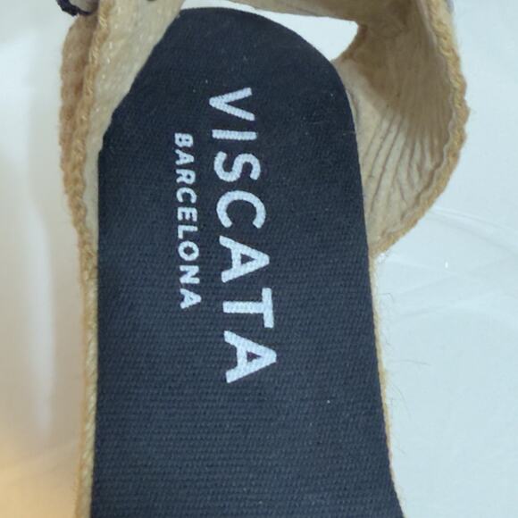 Viscata Women Formiga Canvas Wedges Sandal in Navy Size 39/US 8 - Picture 7 of 8